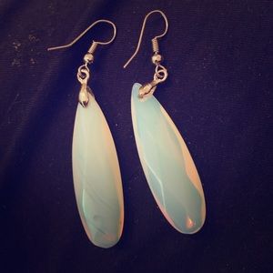 Moonstone drop earrings